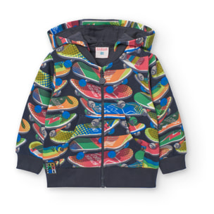 Chaqueta felpa estampada de bebé -BCI