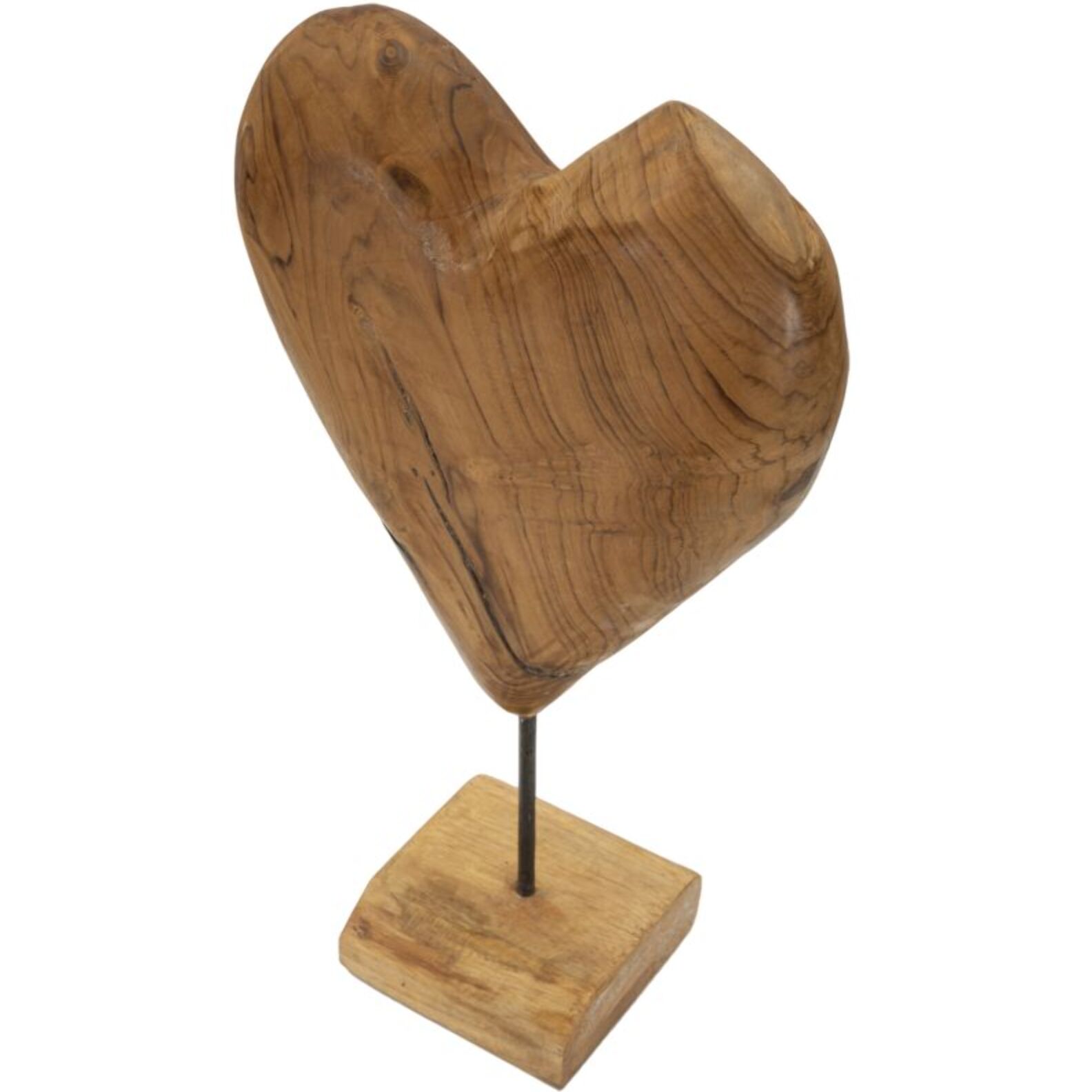 SCULTURA DOBU IN TEAK RICICLATO CM 25X12X45 (PEZZI UNICI - NON RIP. IN SERIE)