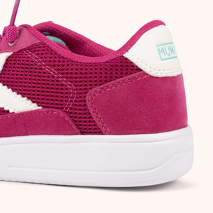 Zapatilla Urbana Infantil en Serraje y Rejilla Fucsia - MUNICH LEGIT KID 24