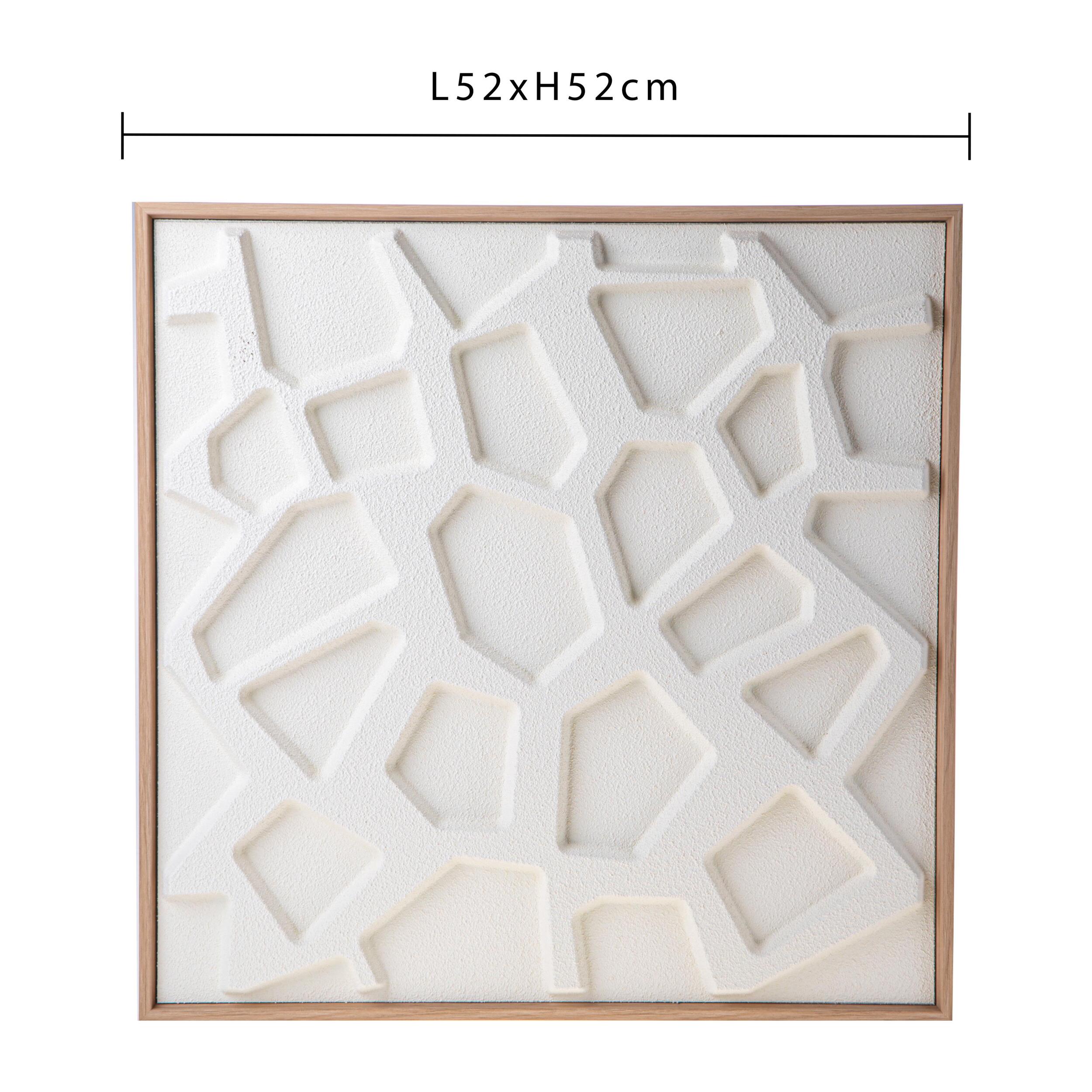 Quadro geometrico materico - Pezzi 1 - 52X52cm - Bianchi Dino - Decorazioni Varie -