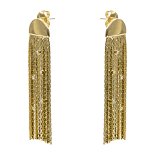 Pendientes acabado en oro amarillo de 18k