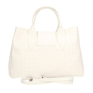 Borsa a mano da donna - Modello Ascoli - Pelle stampata cocco - 35.0 x 25.0 x 15.0 cm