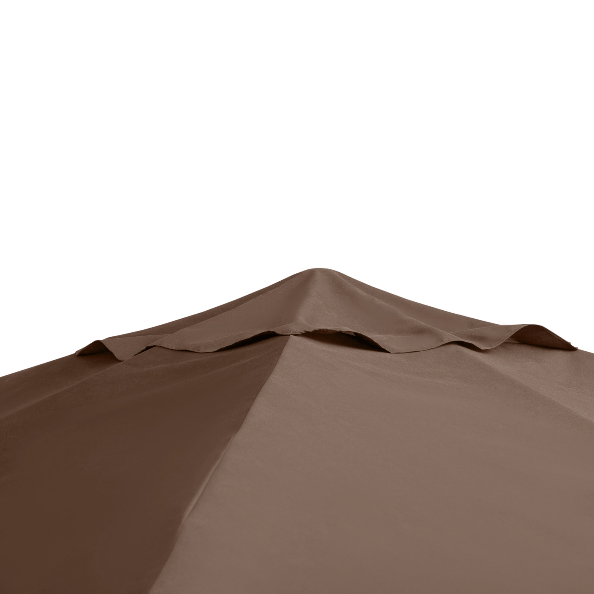 Outsunny Techo de Repuesto para Cenador, 3x3 m, Cubierta de Repuesto con 8 Orificios de Drenaje, Ventilación y Protección UV, SOLO Toldo de Recambio para Pabellón Gazebo, Café