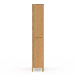 Armoire salle de bain Maya bambou 4 portes
