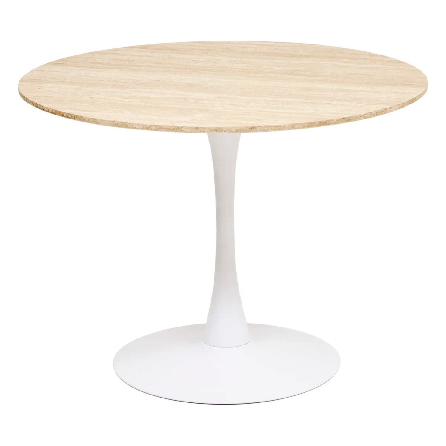 Table à manger "Elias" blanc D102x76cm