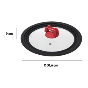 Couvercle en verre universel- 26/28/30cm Silitop