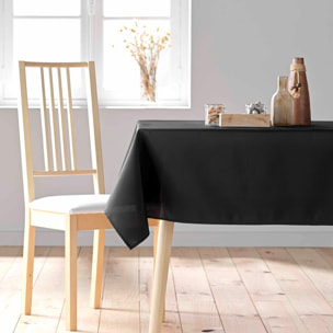 Nappe rectangulaire unie Essentiel - Noir