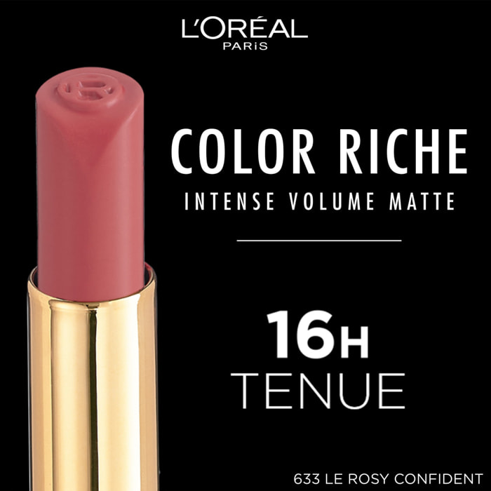 L'Oréal Paris Rouge à Lèvres Color Riche Intense Volume Matte 633 Le Rosy Confident