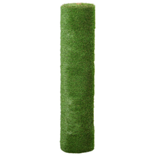 Gazon synthétique artificiel moquette extérieure dim. 4L x 1l m herbes hautes denses 2 cm vert