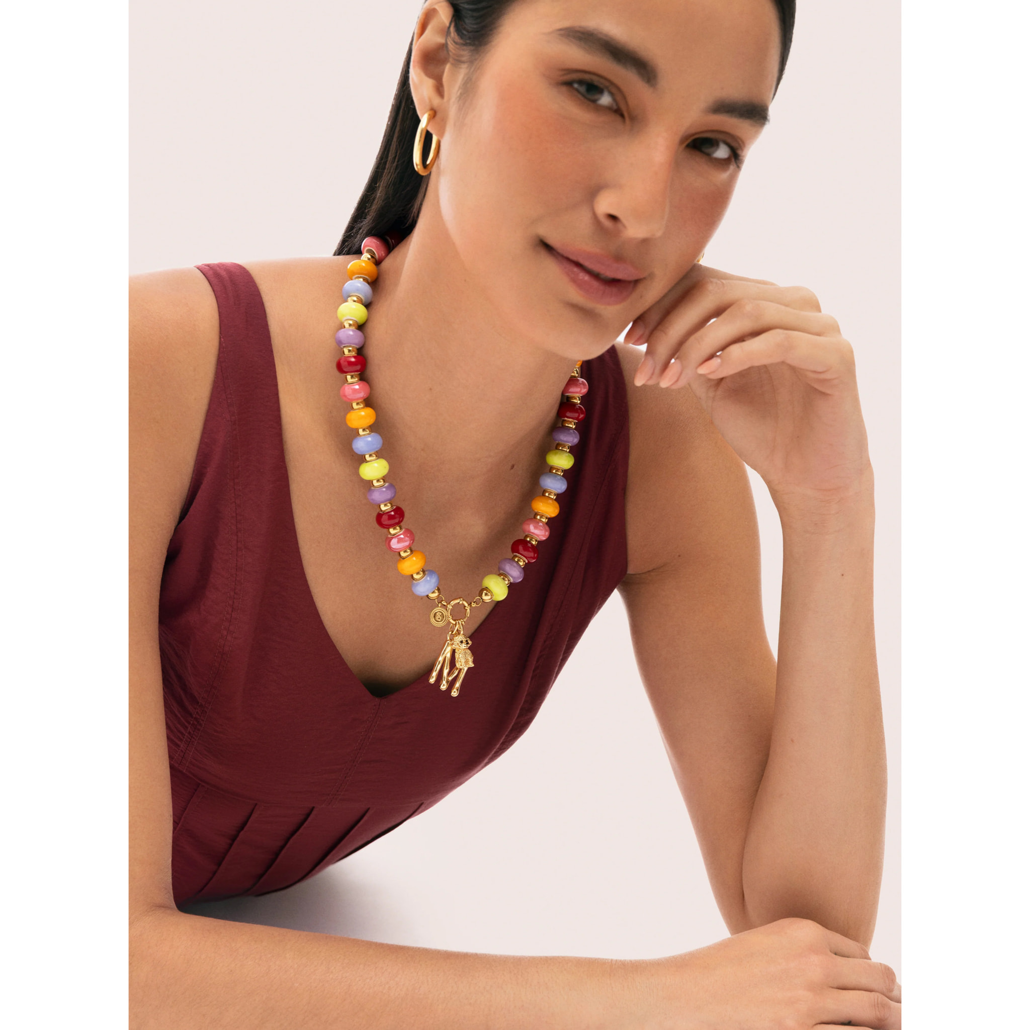 Collana Maxi Frida Acciao Placcato Oro