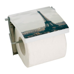 Portarrollos MSV "Paris" en acero inoxidable 13 x 15 x 11,5 cm