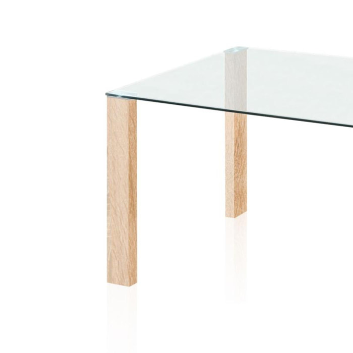 Mesa de comedor Valya Cristal - Cambria