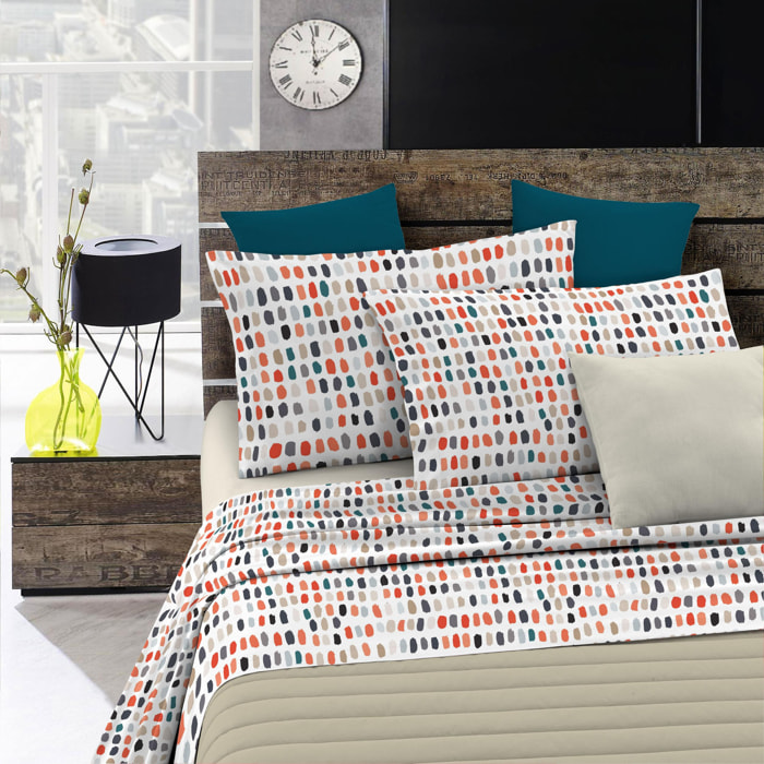 COMPLETO LETTO FANTASY MADE IN ITALY MICROFIBRA-SKETCH SINGOLO