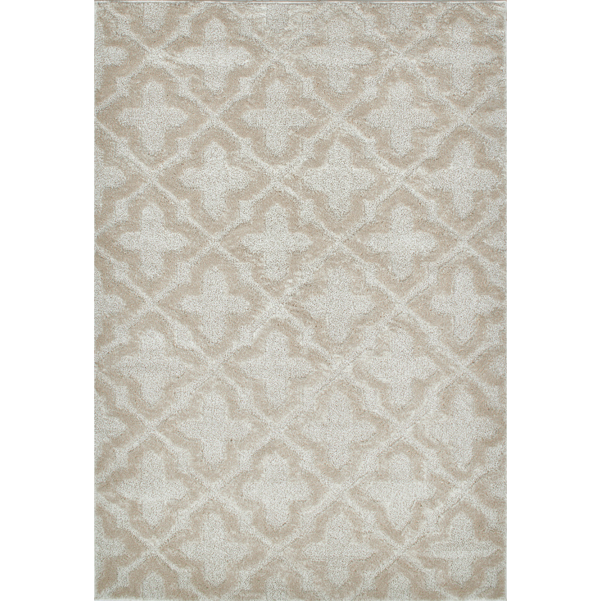 HARMONIE - Tapis motif géométrique crème