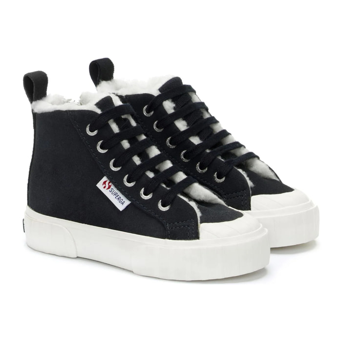 Sneakers Superga Bambino/a Blu 2696 Kids Stripe Suede