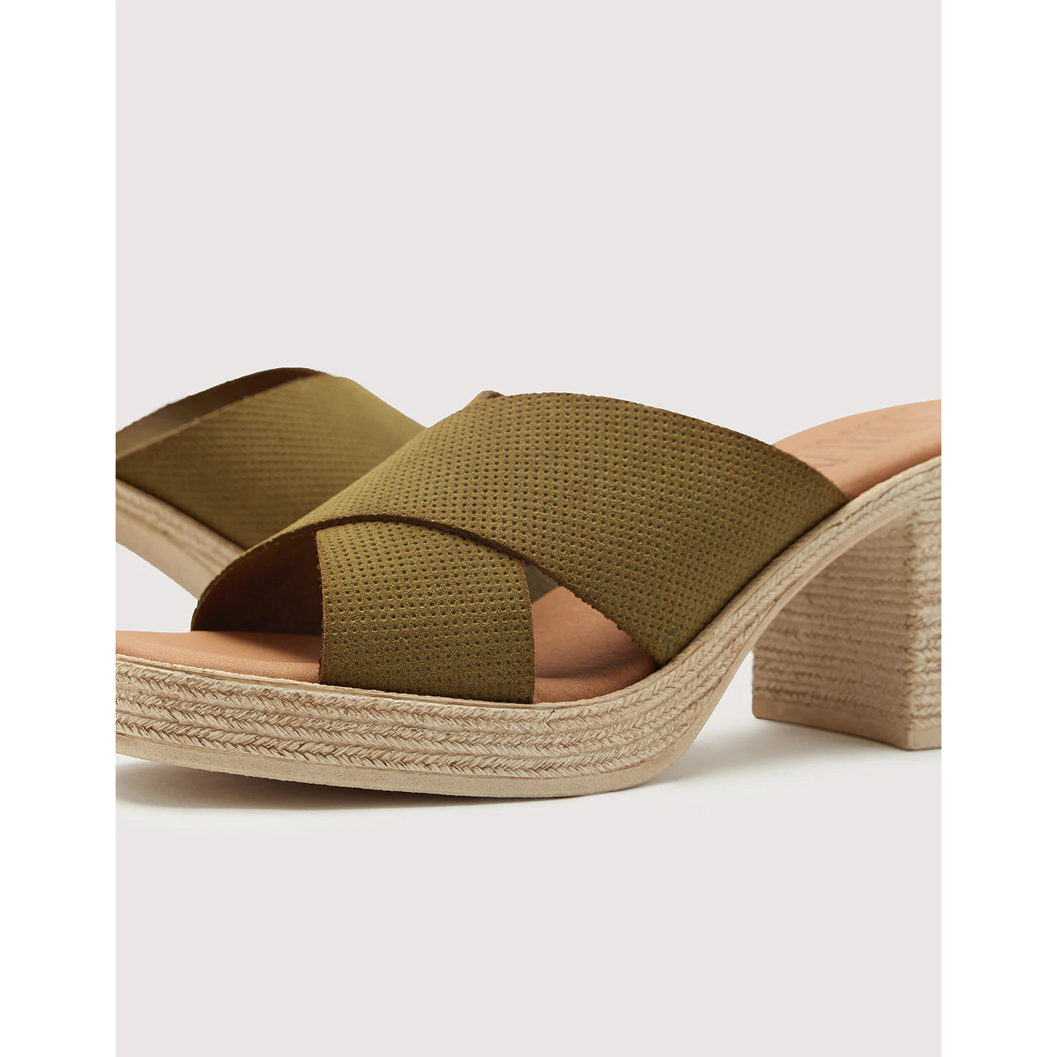 Sandalia Tacón Caqui - Marty