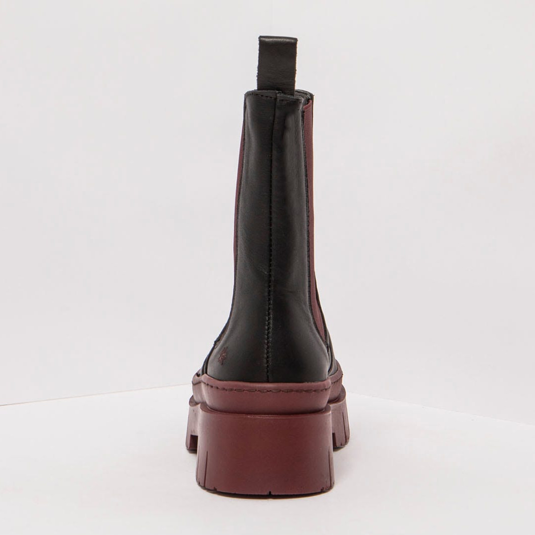 Botines 1954 NAPPA BLACK-BURDEOS/AMBERES color Black-burdeos