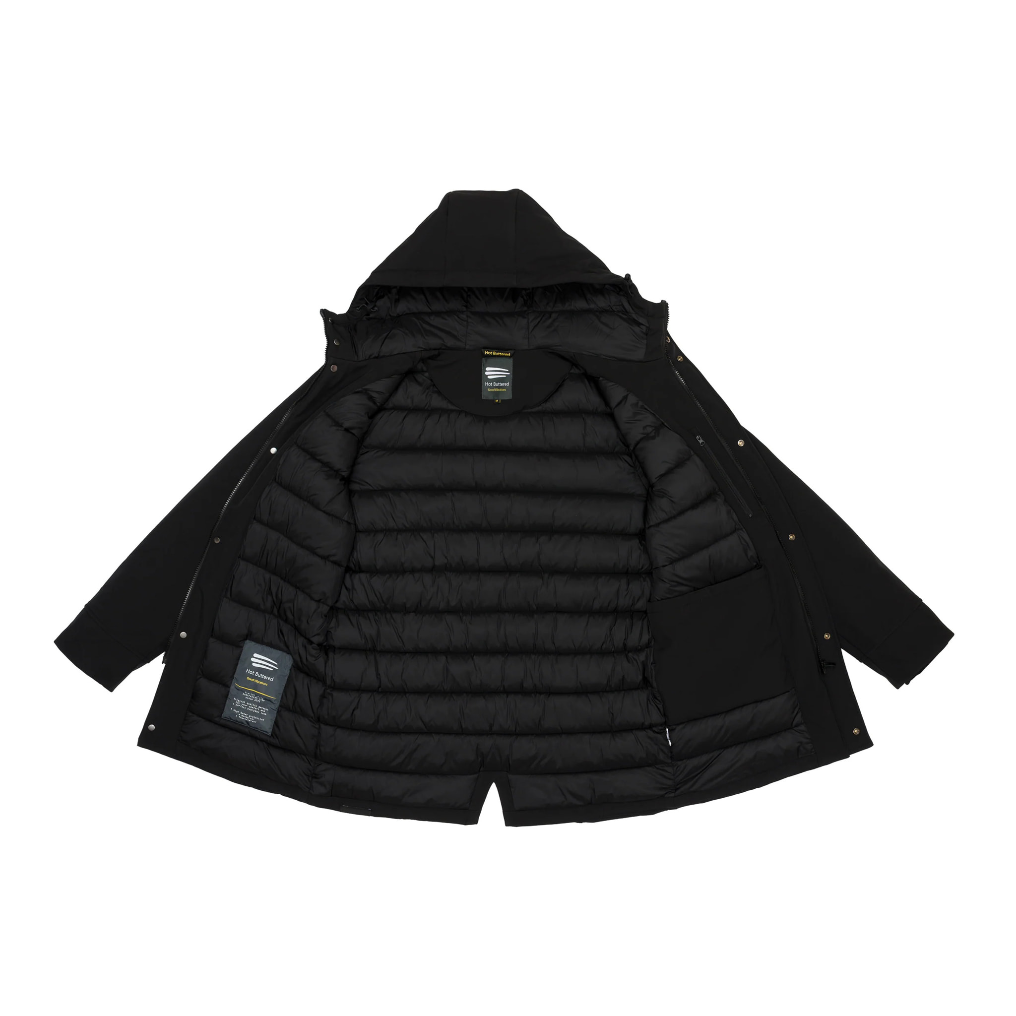 Parka ATITLAN imbottito impermeabile Nero