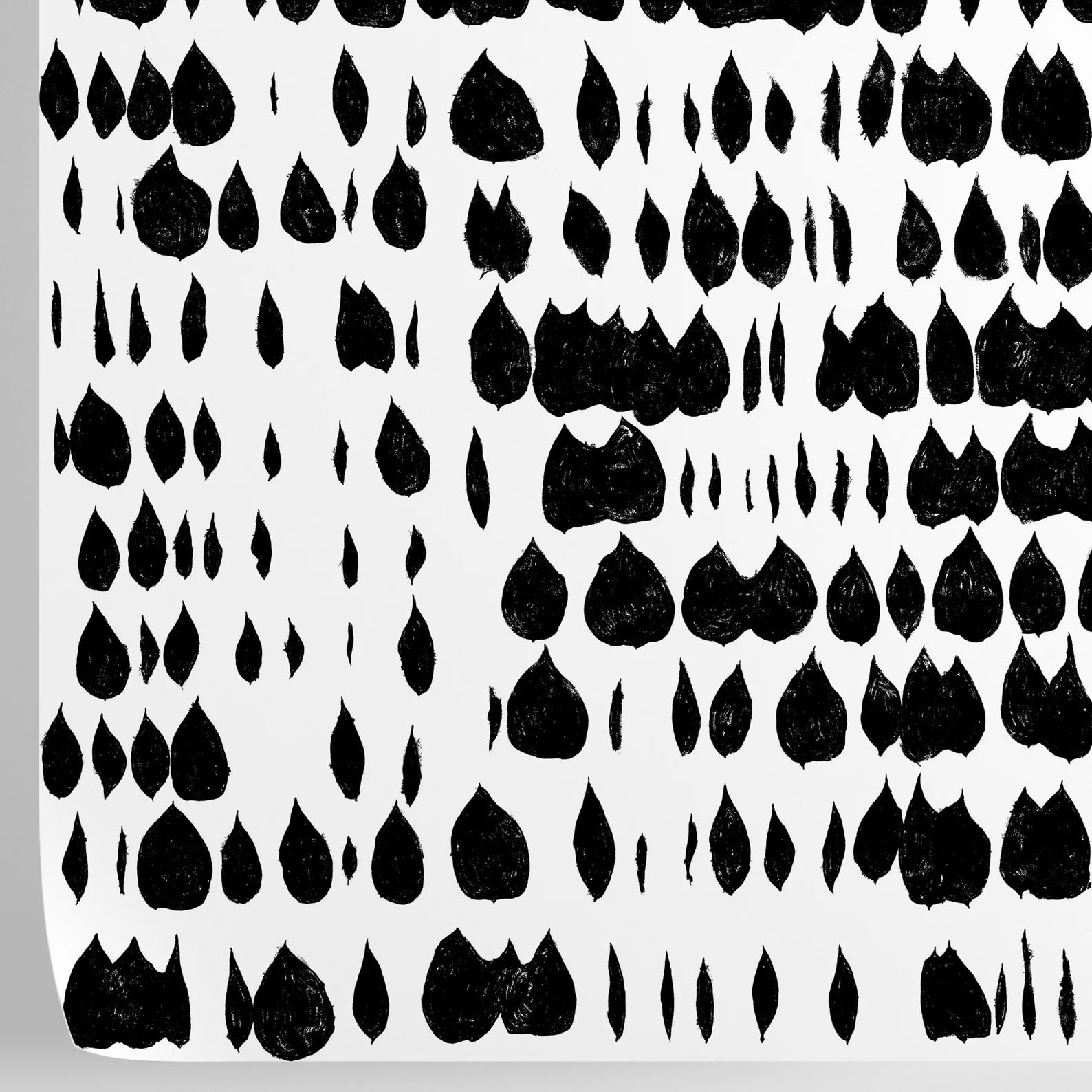 Carta da Parati Moderna Bianca e Nera in Stile Scandinavo