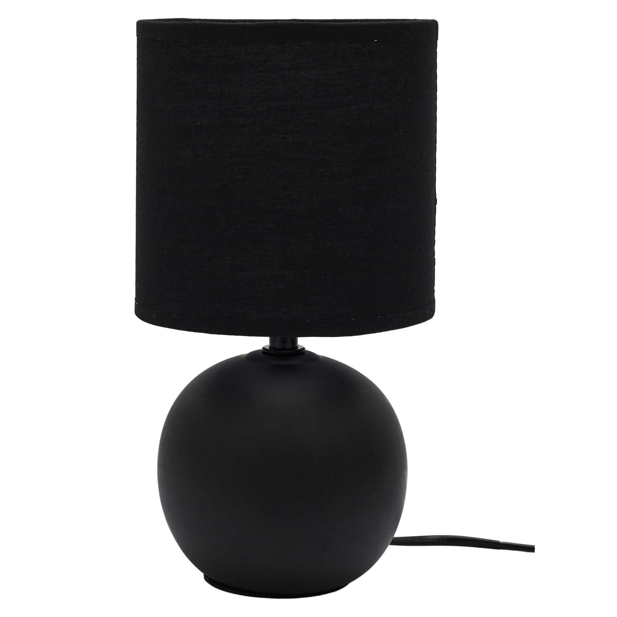 Lampe De Table Ceramique H25cm Noir
