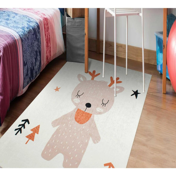 Tapis enfant tissé motif animaux MUNA