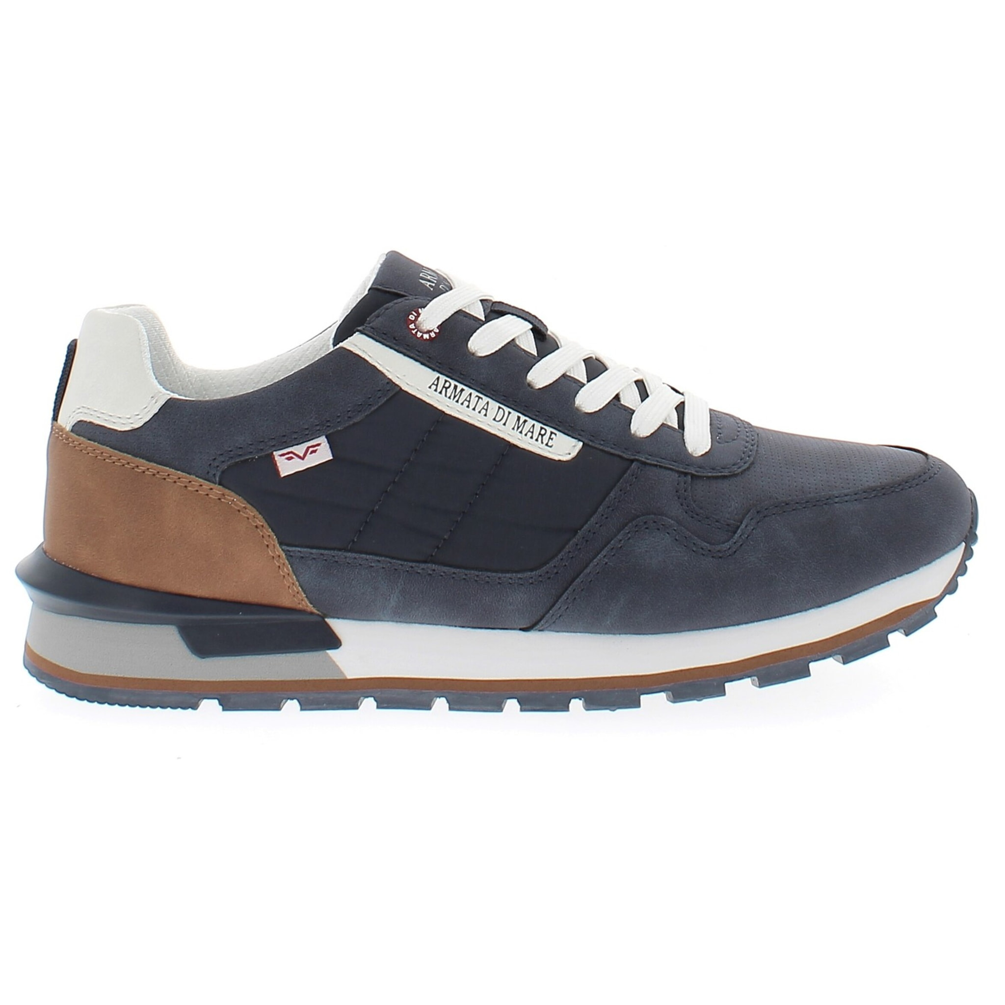 Armata di Mare Scarpe Uomo Sneakers Vintage Running con Soletta Rimovibile in Memory Foam AMU 1N944 Navy