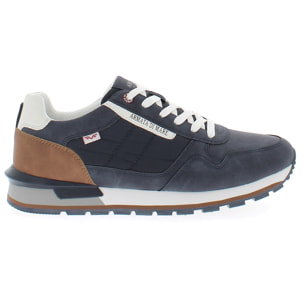 Armata di Mare Scarpe Uomo Sneakers Vintage Running con Soletta Rimovibile in Memory Foam AMU 1N944 Navy
