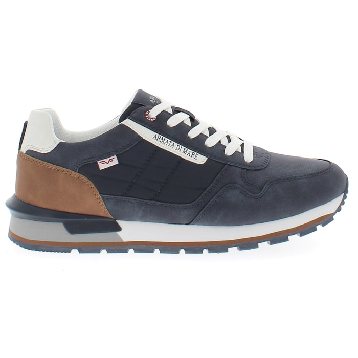 Armata di Mare Scarpe Uomo Sneakers Vintage Running con Soletta Rimovibile in Memory Foam AMU 1N944 Navy