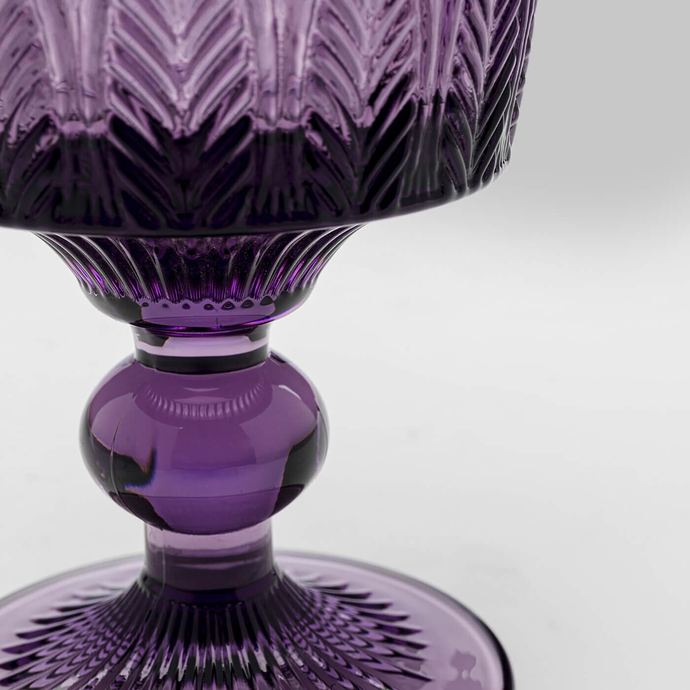 Verres à vin Fogli violets set de 6 Kare Design