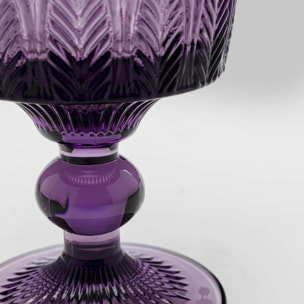 Verres à vin Fogli violets set de 6 Kare Design