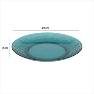 Assiette "Estiva" bleu D20cm