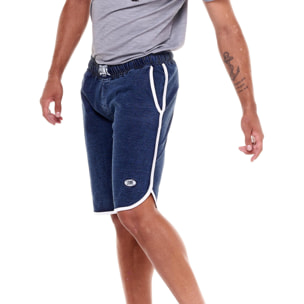 Shorts de hombre con lavado denim índigo