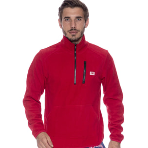 Leone 1947 Apparel Chaqueta de hombre Micro Polar, con cuello alto y media cremallera