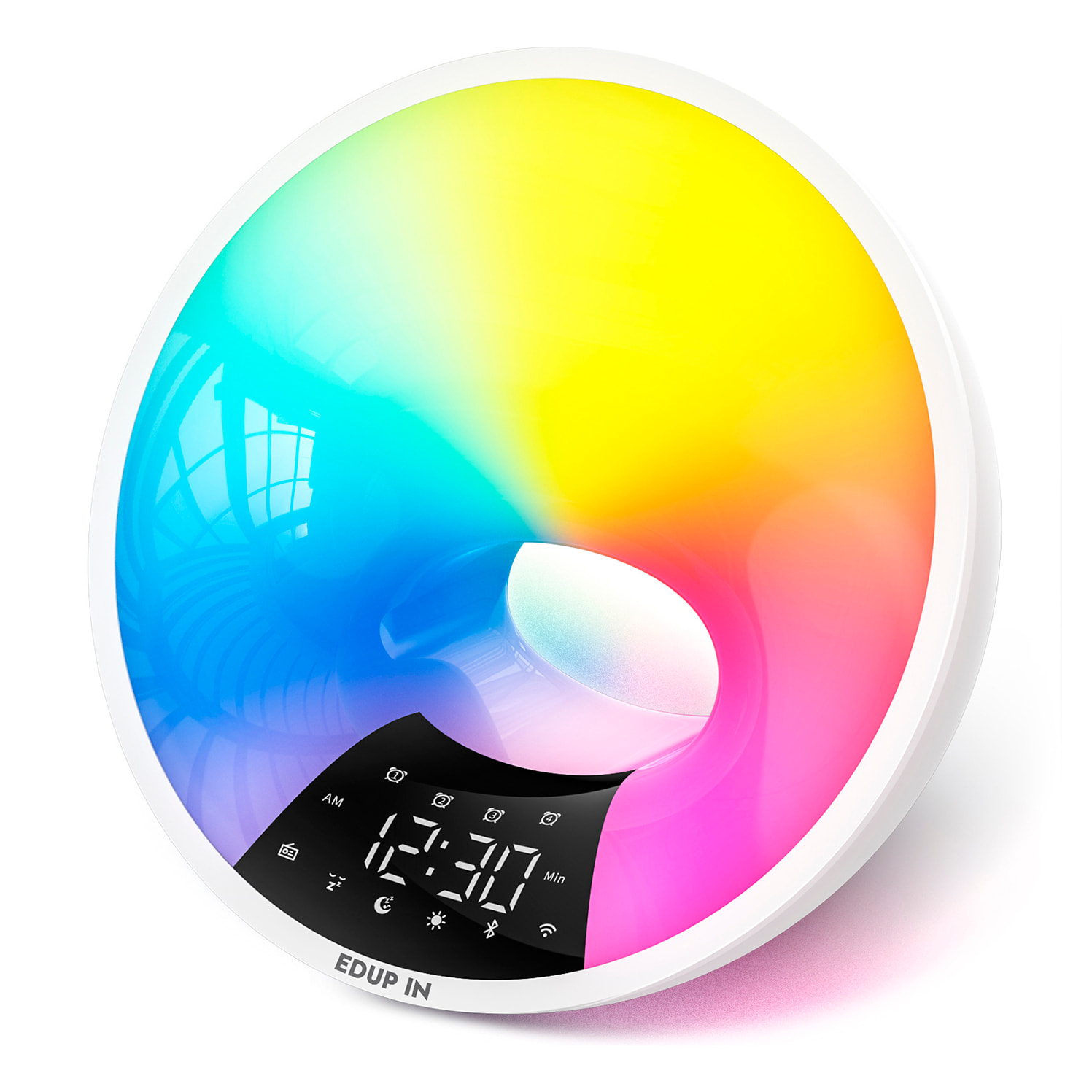Sveglia intelligente con luce dell'alba e del tramonto.