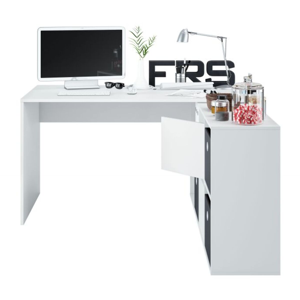 Mesa de escritorio Move Blanco Artik (Blanco Mate)