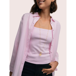 Collana Long Dots Acciao Placcato Oro