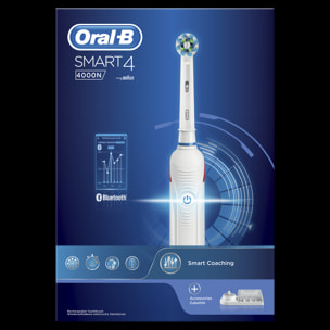 Oral-B - Smart 4000N - Blanche - Brosse à dents électrique