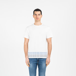 T-shirt jersey cotone organico con stampa narrow fit