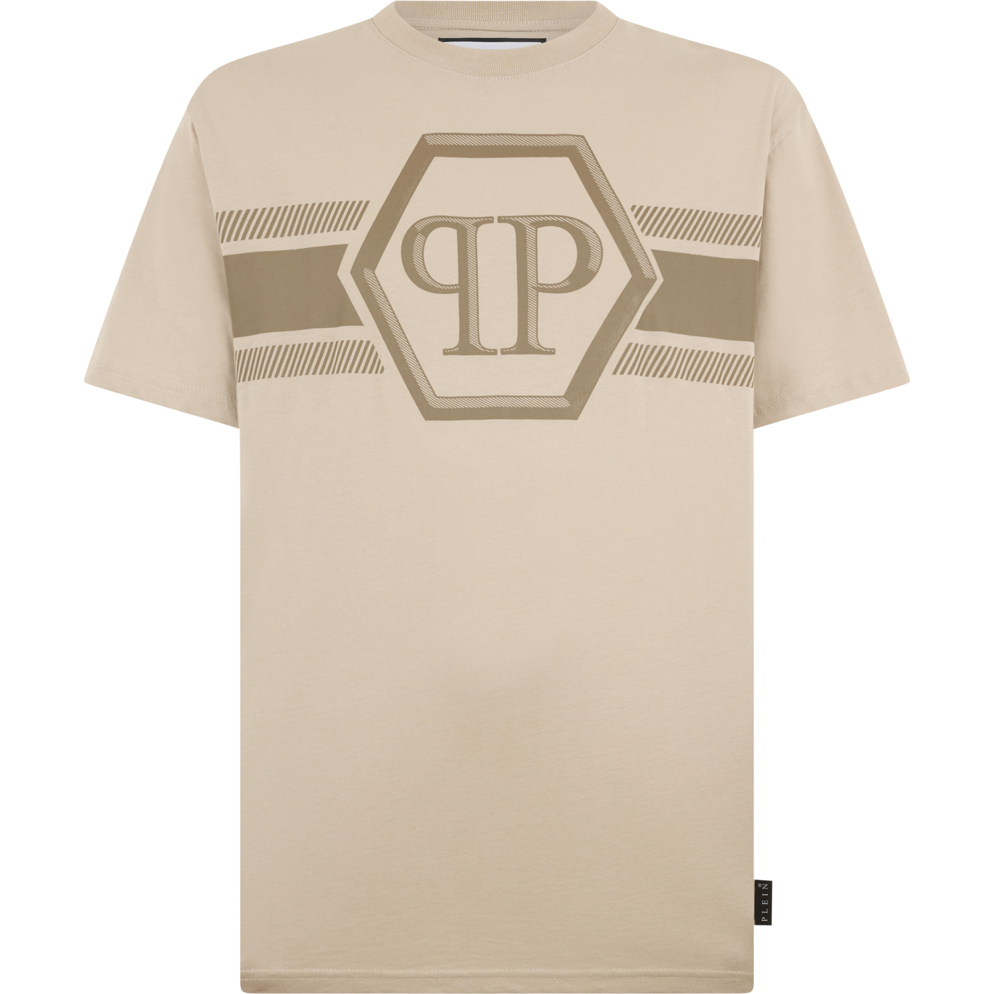 PHILIPP PLEIN Round Neck T-Shirt Hexagon Line