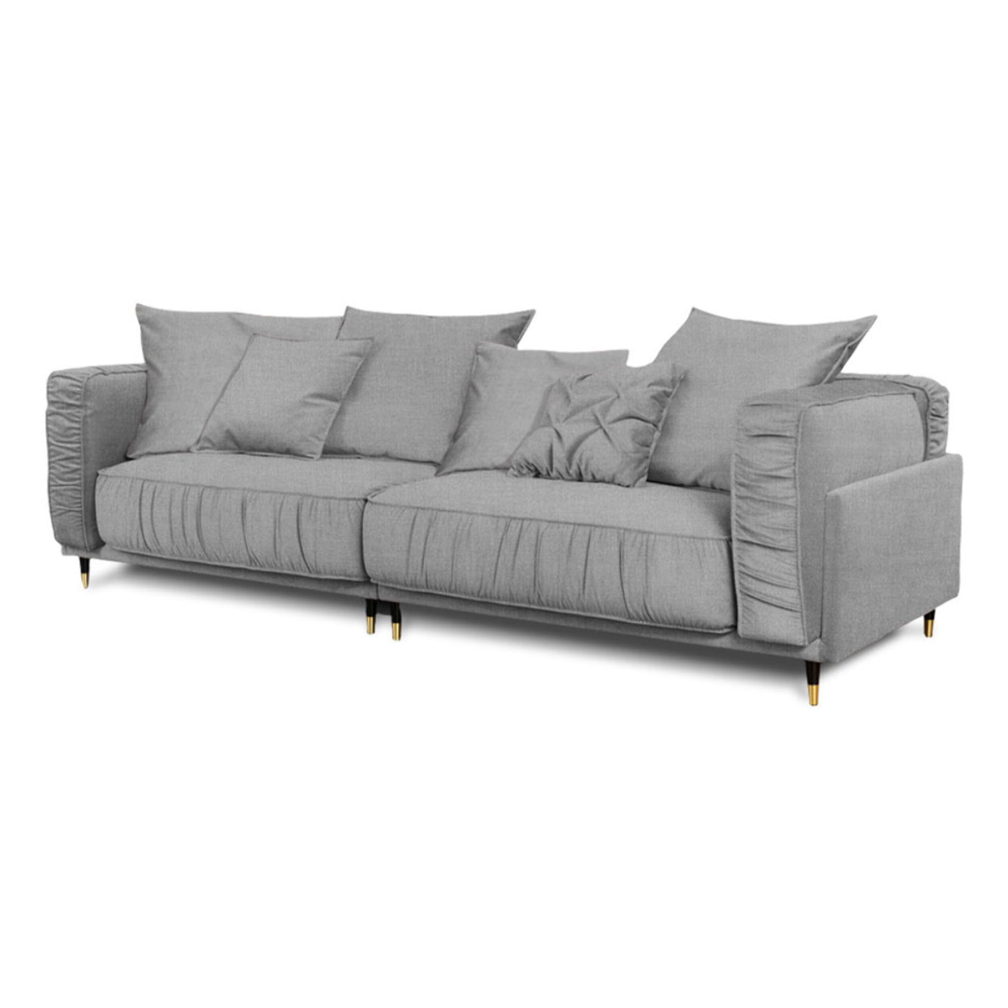 Canapé Droit Velours Fiorenzo - 4 places