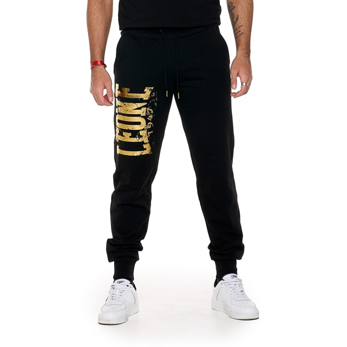 Pantalones deportivos de invierno con logo grande para hombre 'Authentic Gold'