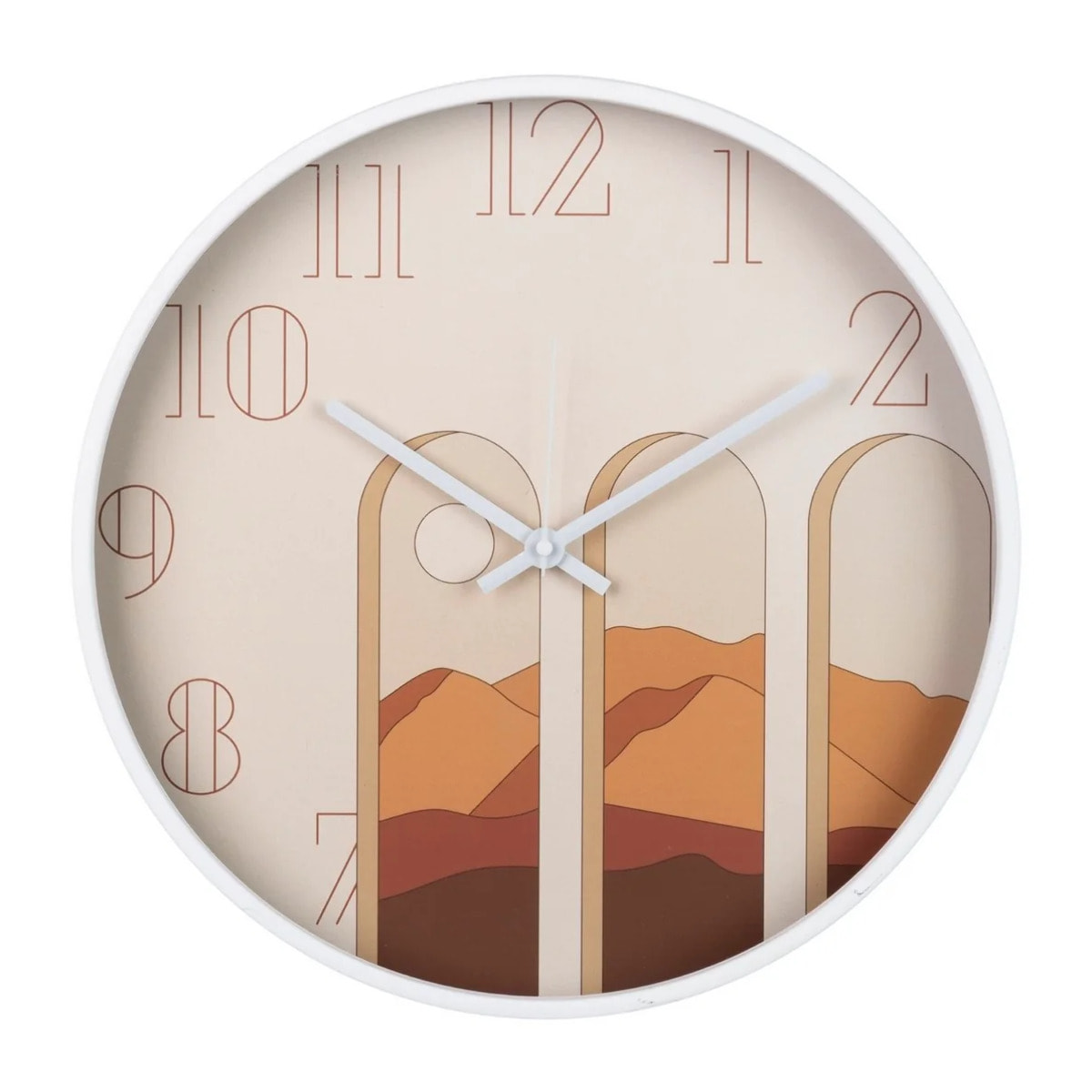 Reloj Pared Metal Blanco 40x4,5x40 Cm