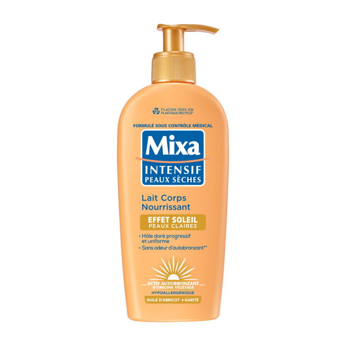 Mixa Lait Corps Effet Soleil peaux claires 250ml