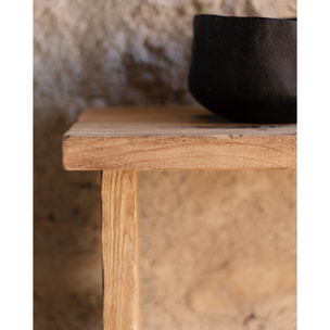 Consola rústica de madera maciza de 109x80cm Alto: 80 Largo: 109 Ancho: 29