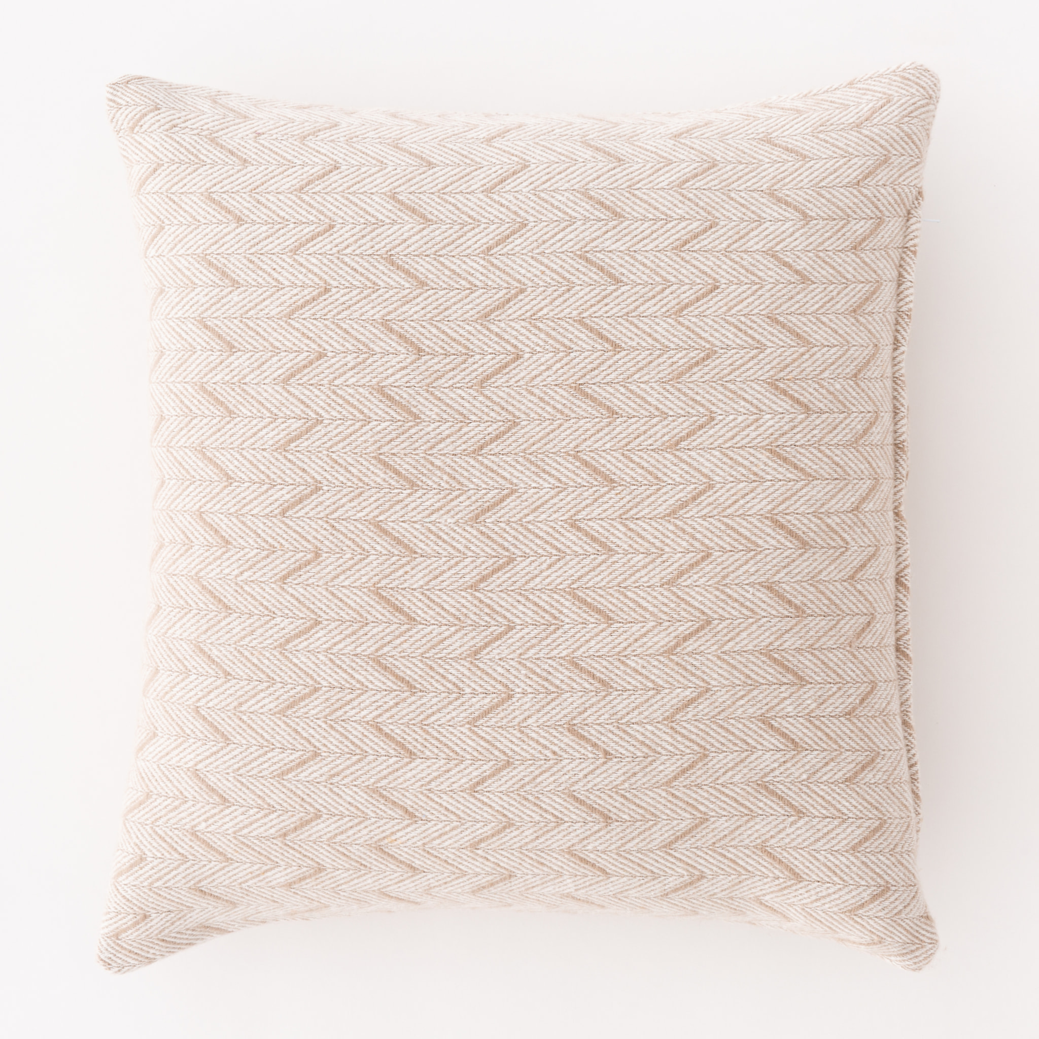 Housse de coussin en coton tissé BEIGE 50x50 cm