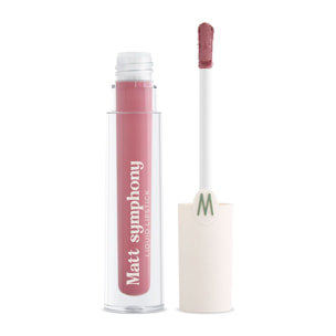 MATT SYMPHONY LIQUID LIPSTICK Rossetto liquido vegan friendly dal finish matt.