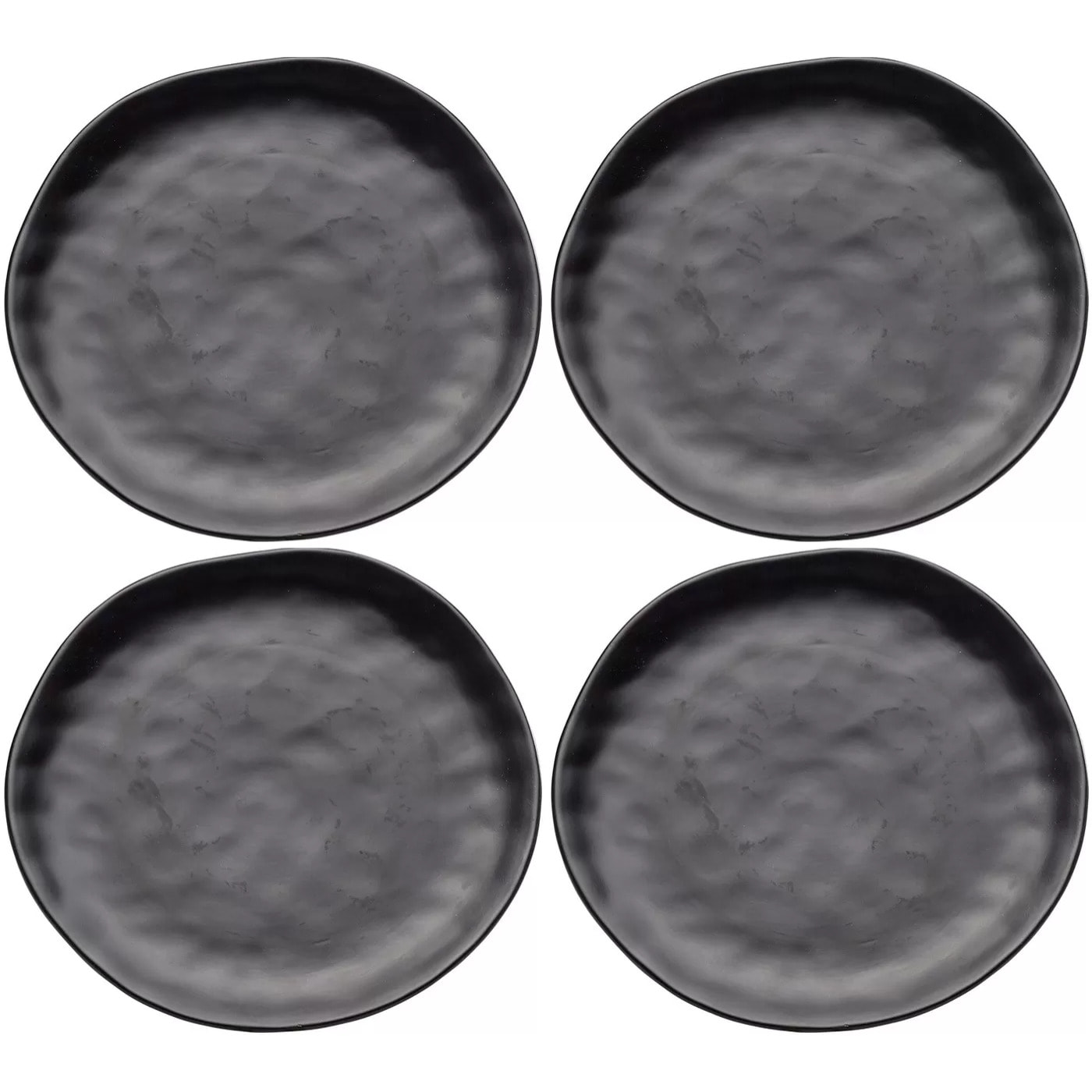 Assiettes Organic 26cm noires set de 4 Kare Design