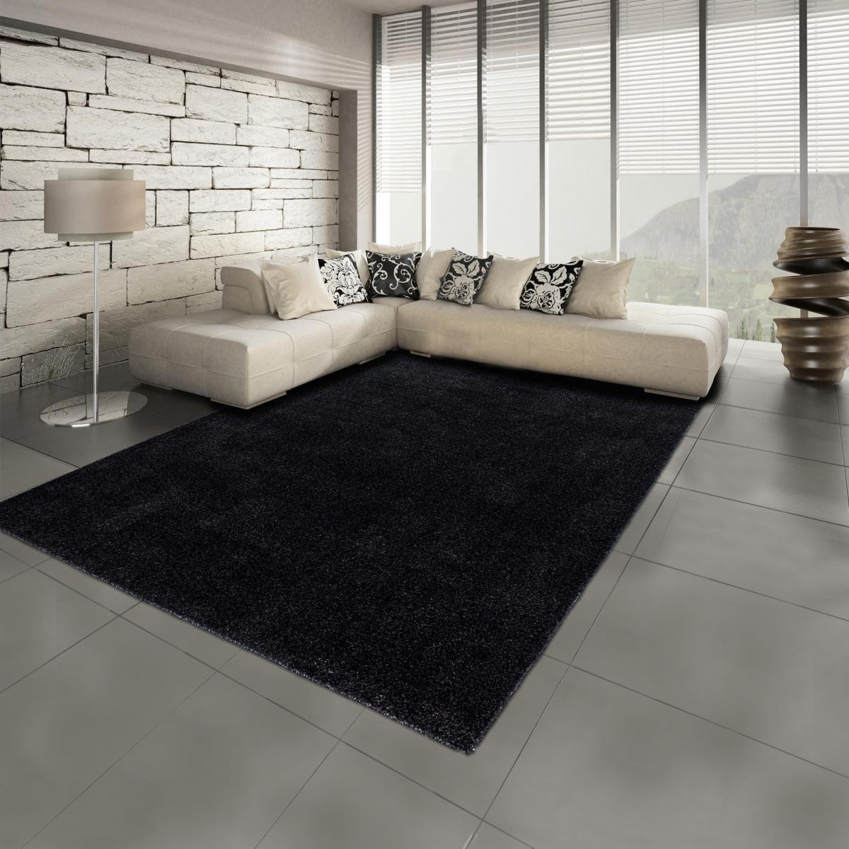 Tapis rond tissé motif uni JUFO