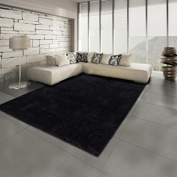 Tapis rond tissé motif uni JUFO