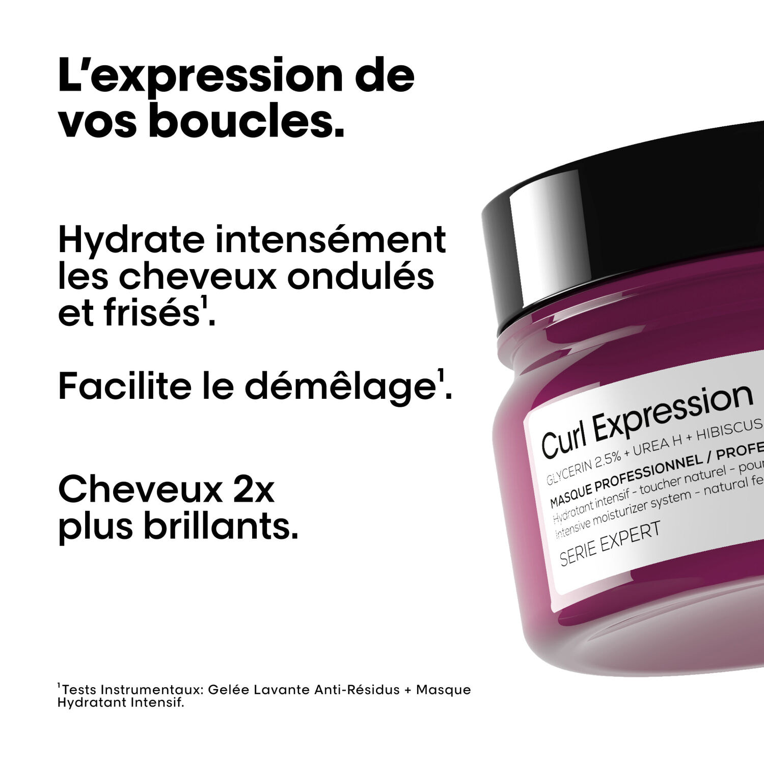 Série Expert Curl Expression - Masque Hydratant Intensif pour cheveux ondulés, bouclés et frisés